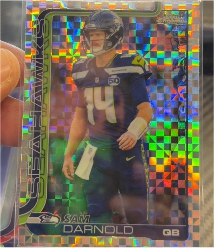 2025 Topps Chrome #275 Sam Darnold — front