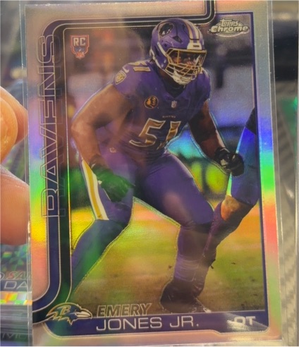 2025 Topps Chrome #386 Emery Jones Jr. — front