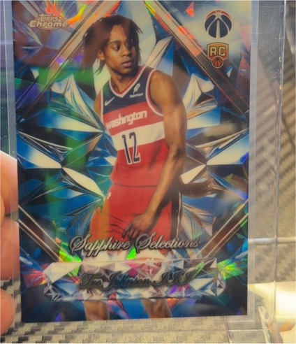 2025-26 Topps Chrome Sapphire Selections #SS-6 Tre Johnson III — front