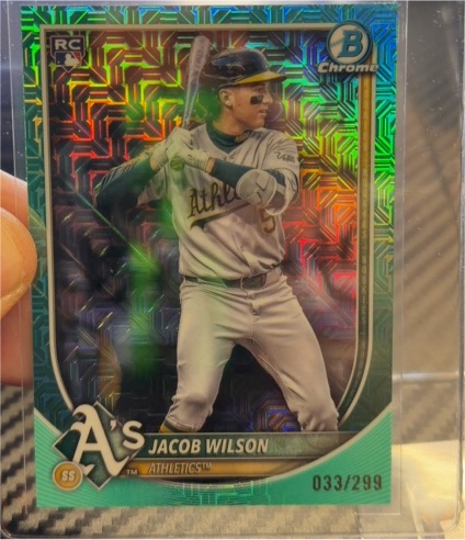 2025 Bowman Chrome #1 Jacob Wilson — front