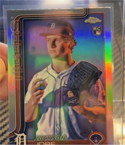 2025 Topps Chrome #249 Jackson Jobe Rookie Refractor — front