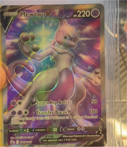 2022 Pokémon TCG SWSH229 Mewtwo V — front
