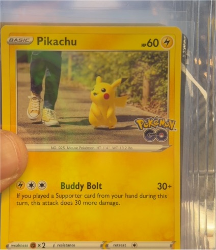 2022 Pokemon GO #027 Pikachu — front