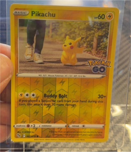 2022 Pokemon TCG #027 Pikachu Pokemon Go — front