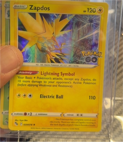 2022 Pokémon GO #029 Zapdos — front