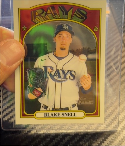 2021 Topps Heritage #497 Blake Snell — front