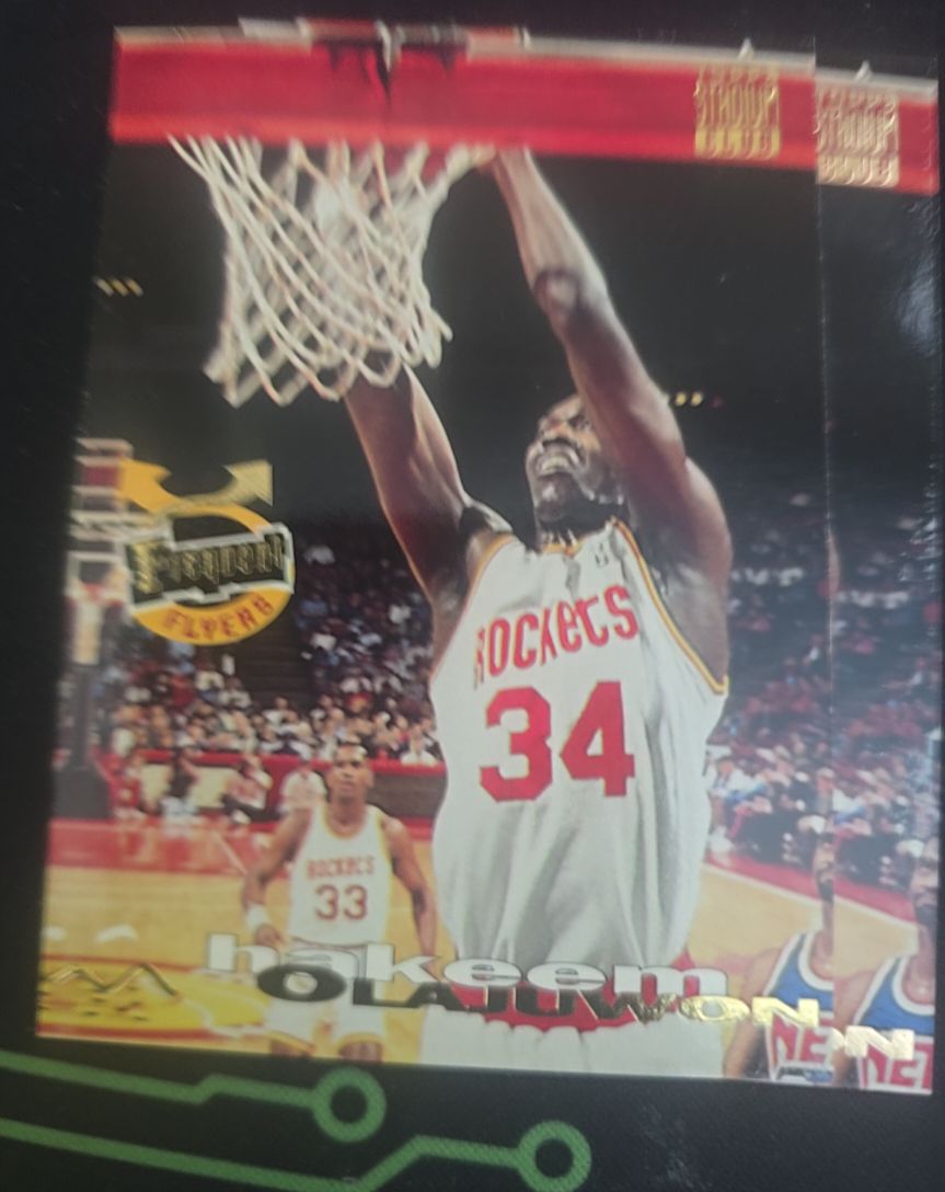 1993-94 Topps Stadium Club #348 Hakeem Olajuwon — front