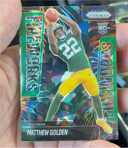 2025 Panini Prizm Fireworks #15 Matthew Golden — front