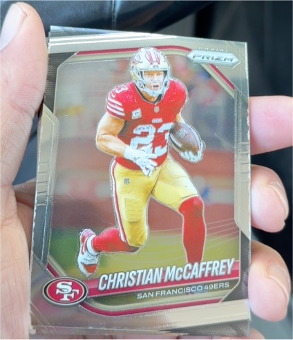 2025 Panini Prizm #156 Christian McCaffrey — front