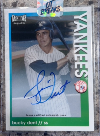 2022 Topps Archives Snapshots #3 Bucky Dent — front