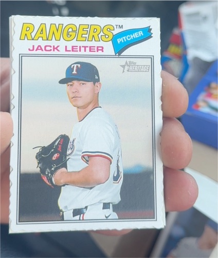2026 Topps Heritage #304 Jack Leiter — front