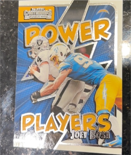 2022 Panini Contenders Power Players #PWR-JBO Joey Bosa — front