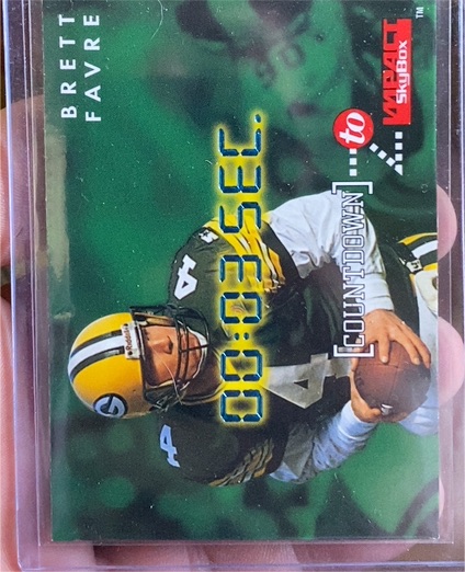 1995 SkyBox Impact Countdown #C9 Brett Favre — front