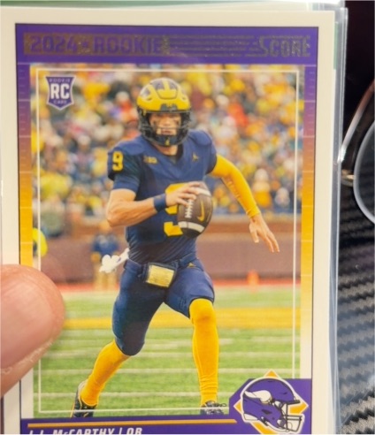 2024 Panini Score #304 J.J. McCarthy Rookie — front