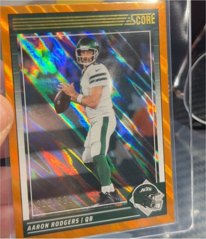 2024 Panini Score #222 Aaron Rodgers — front