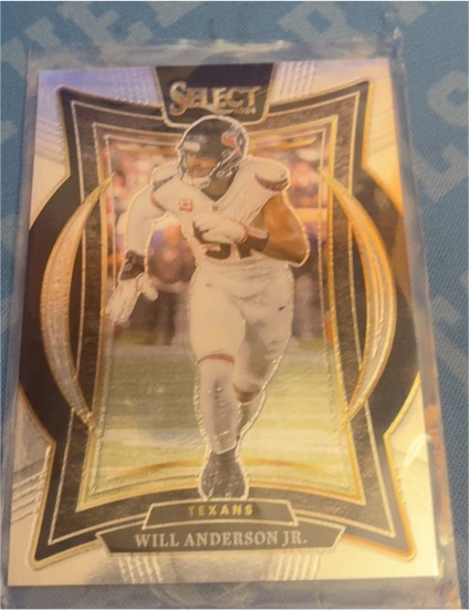 2024 Panini Select #100 Will Anderson Jr. Silver Prizm Die Cut Texans — front