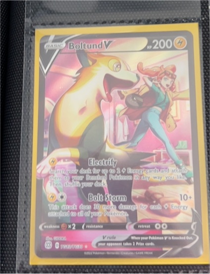 2022 Pokémon TCG Brilliant Stars #TG13 Boltund V — front