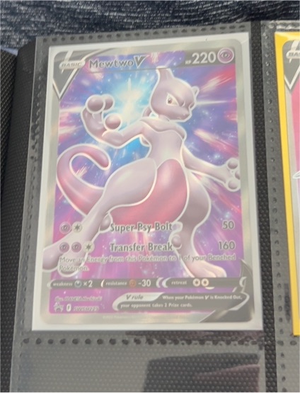 Pokémon Mewtwo V SWSH229 — front