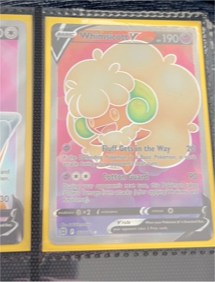 2022 Pokémon TCG Sword & Shield Brilliant Stars #160 Whimsicott V — front