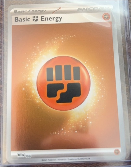 2025 Pokémon MEE: Mega Evolution Energies #006 Basic Fighting Energy — front