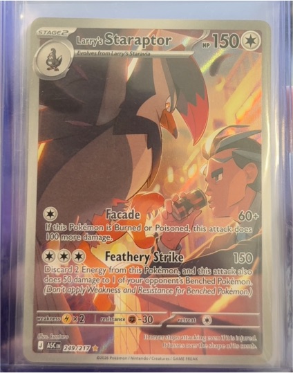 2026 Pokémon Ascended Heroes #249 Larry's Staraptor — front