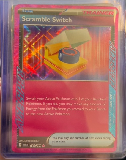 2024 Pokémon TCG Sv08: Surging Sparks #186 Scramble Switch — front