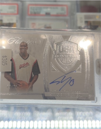 2021-22 Panini Flawless USA Basketball Shaquille O'Neal Autograph #/25 — front