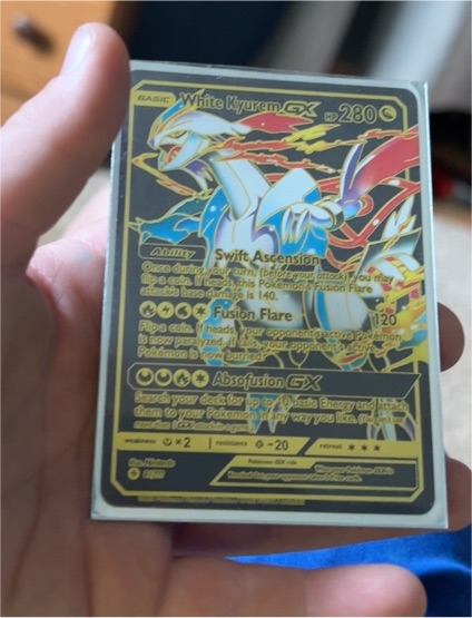 2024 Pokémon SM141 White Kyurem GX — front