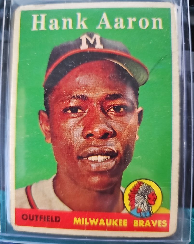 1958 Topps #30 Hank Aaron — front