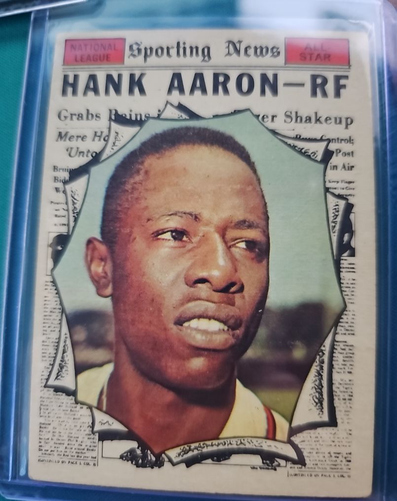 1961 Topps #577 Hank Aaron Sporting News All-Star — front