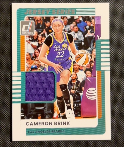 2025 Donruss WNBA Jersey Series #5 Cameron Brink — front