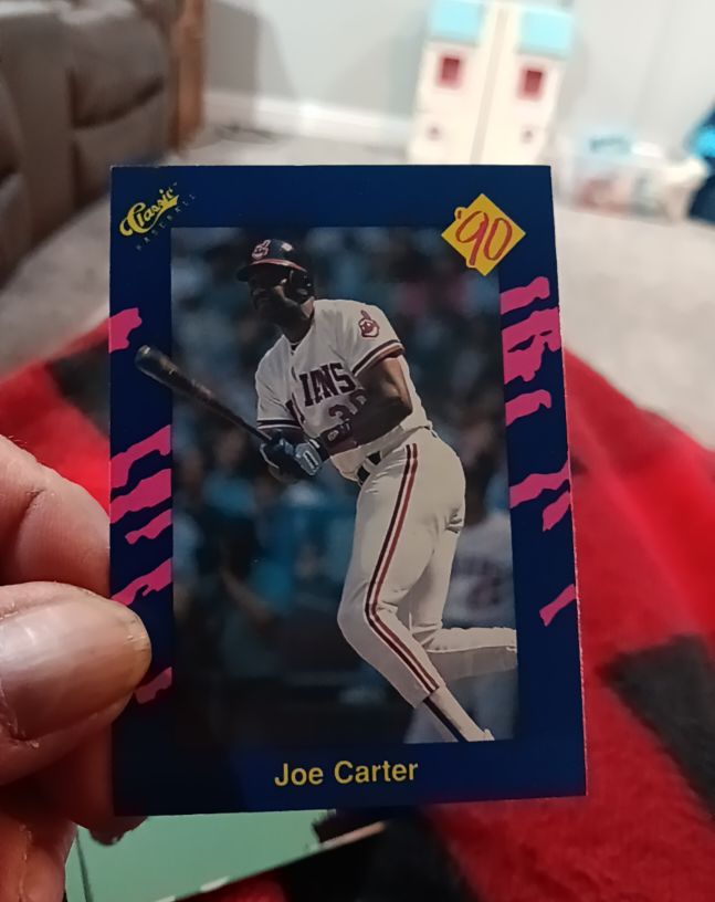 1990 Classic Blue #138 Joe Carter — front