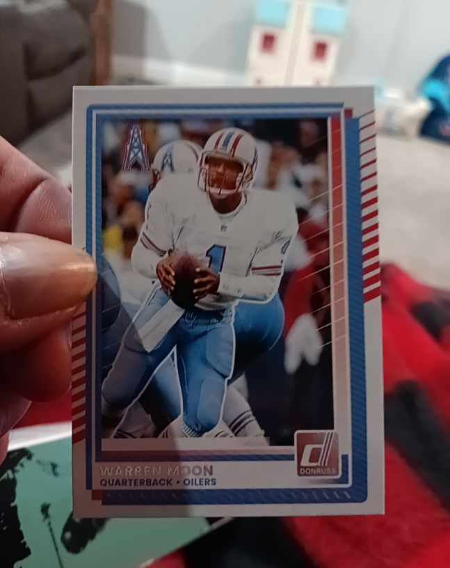 2025 Donruss #186 Warren Moon Houston Oilers — front
