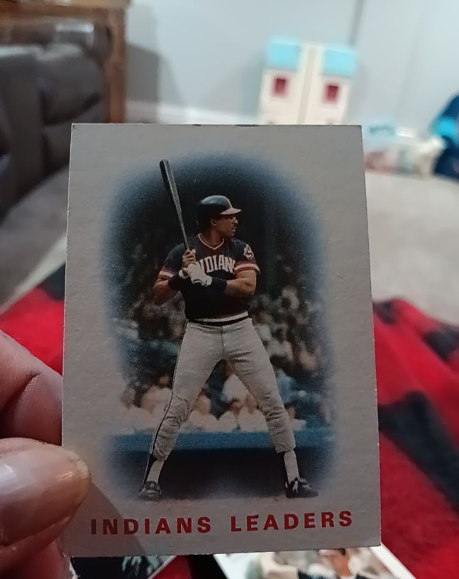1986 Topps #336 Andre Thornton Cleveland Indians Leaders — front