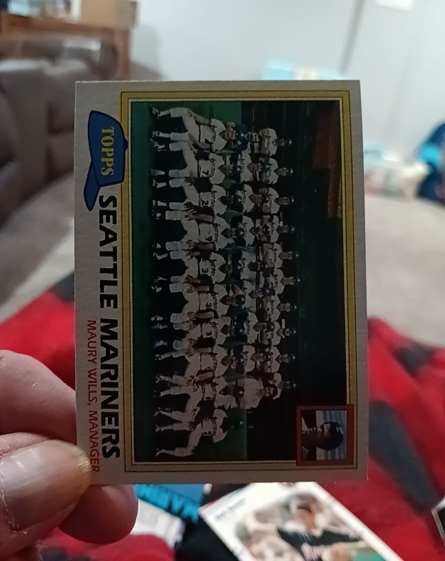 1981 Topps #672 Seattle Mariners Team Checklist Maury Wills — front