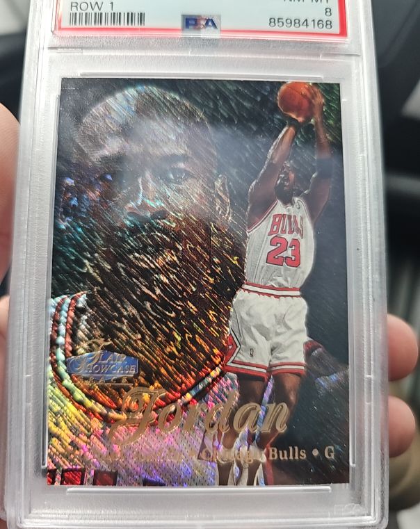 1997-98 Fleer Showcase #1 Michael Jordan — front