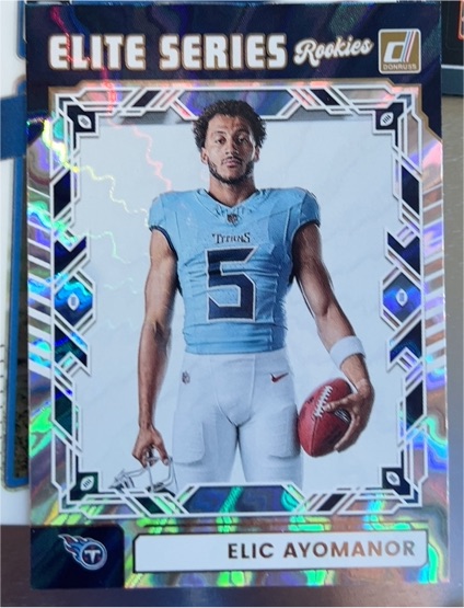 2025 Donruss Elite Series Rookies #ESR-EAR Elic Ayomanor — front