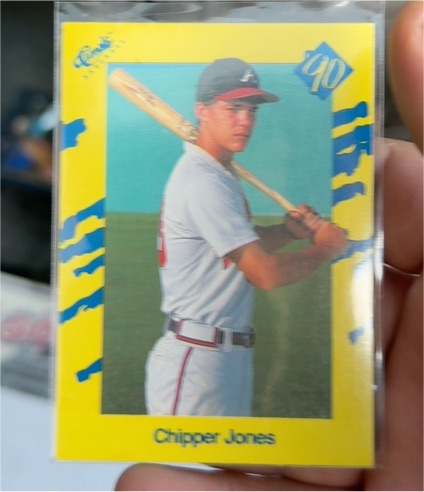 1990 Classic Update Yellow Travel Edition #T92 Chipper Jones — front