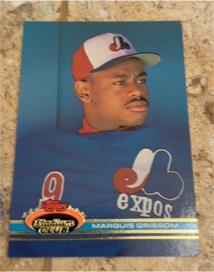1991 Topps Stadium Club #8 Marquis Grissom — front
