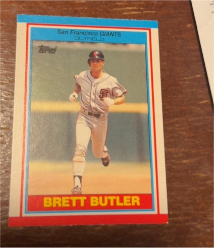 1990 Topps #571 Brett Butler — front