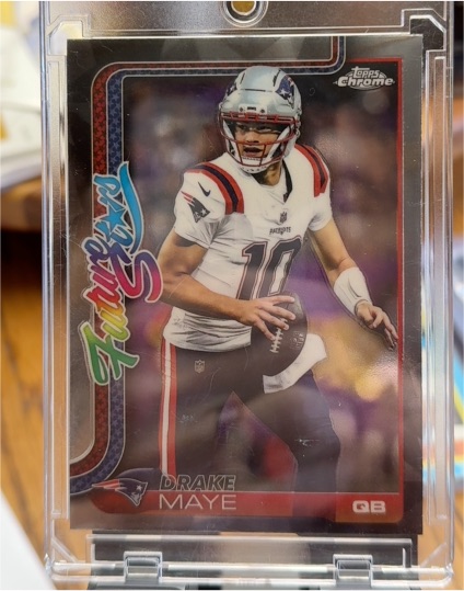 2025 Topps Chrome #FS-7 Drake Maye Future Stars — front
