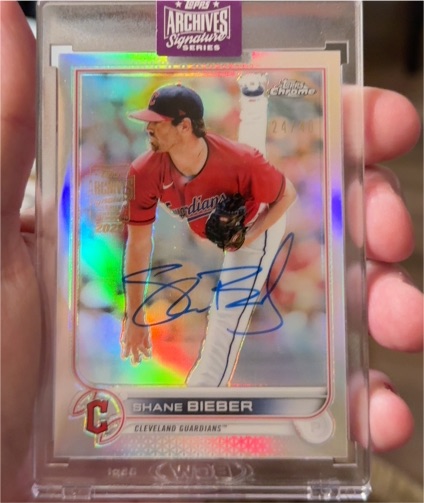 2022 Topps Chrome #CA-SB Shane Bieber — front