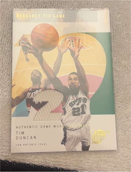 2002-03 Topps Ten #22 Tim Duncan — front