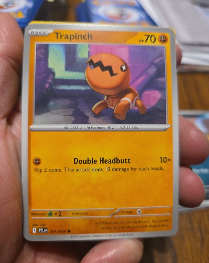 2025 Pokemon ME02: Phantasmal Flames #051 Trapinch — front