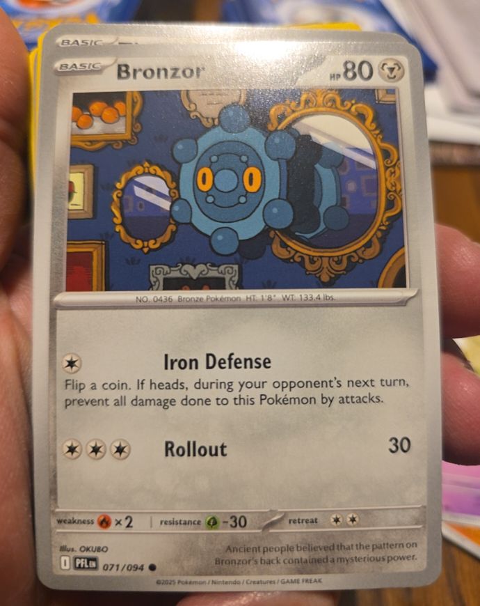 2025 Pokémon PFL 071 Bronzor — front