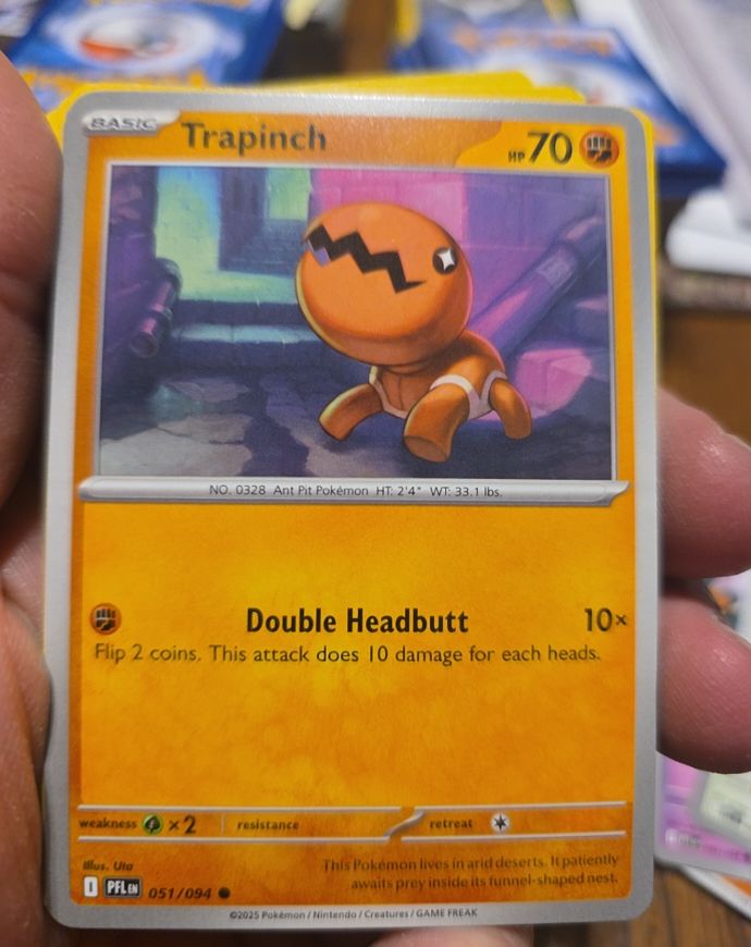 2025 Pokémon ME02: Phantasmal Flames #051 Trapinch — front