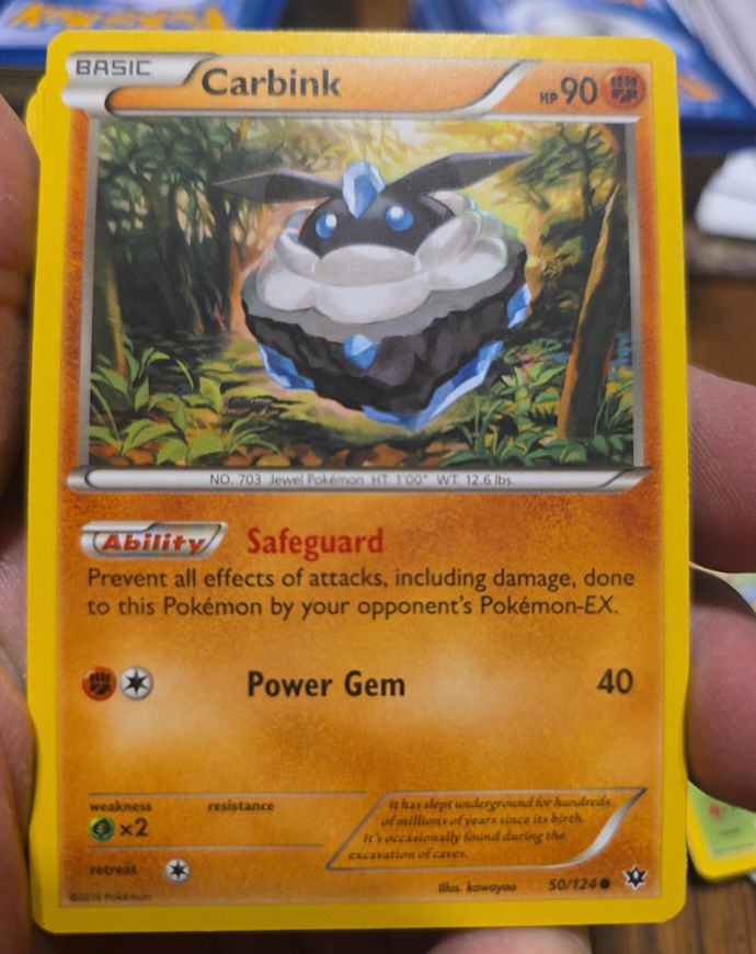 2016 Pokémon Fates Collide #50 Carbink — front