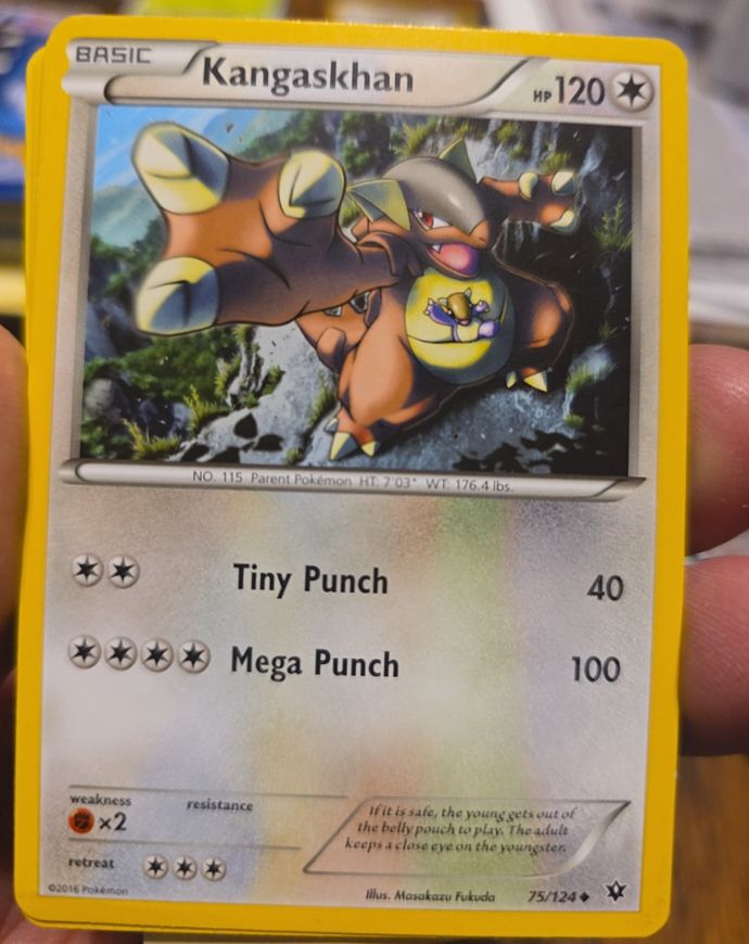 2016 Pokémon XY Fates Collide #75 Kangaskhan — front