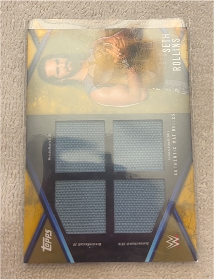 2025 Topps WWE Universe Seth Rollins Triple Relic — front