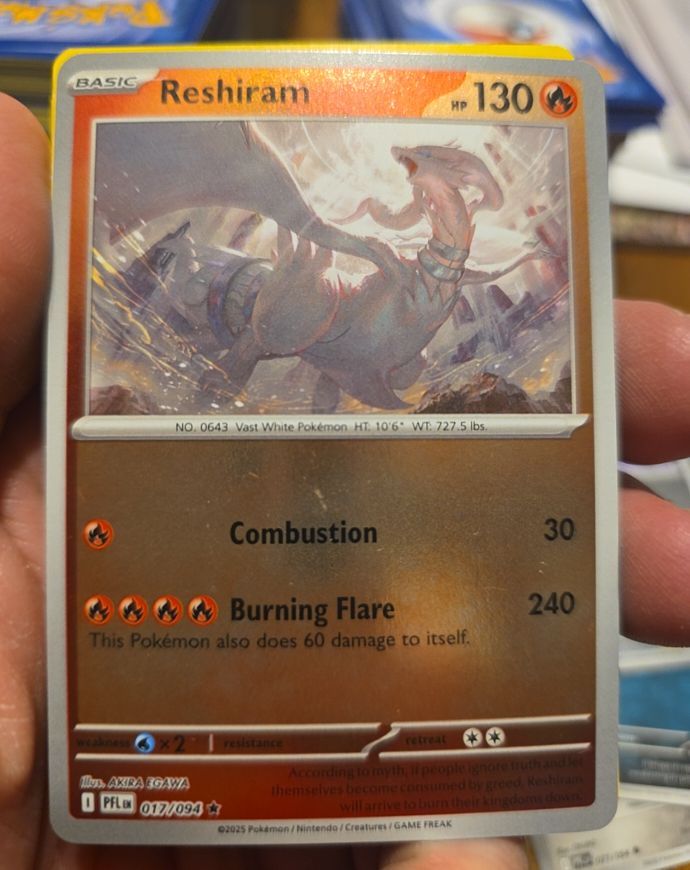 2025 Pokémon #017 Reshiram — front